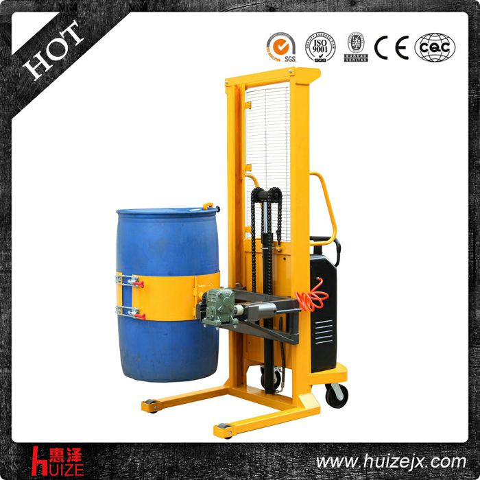 半電動多功能油桶車（單門架，夾塑桶）